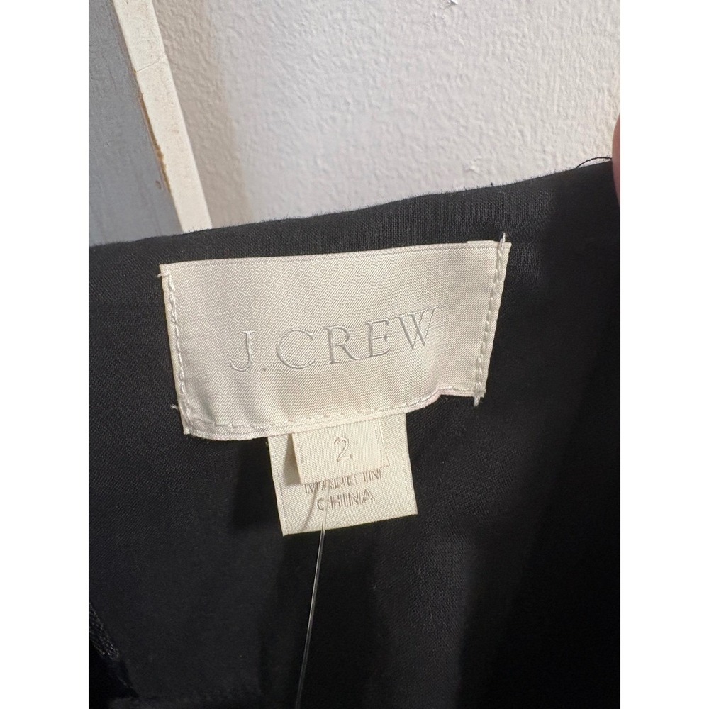J.Crew Special Occasions Strapless Black Pleated Cocktail Dress 29284 Size 2 - Picture 2 of 4